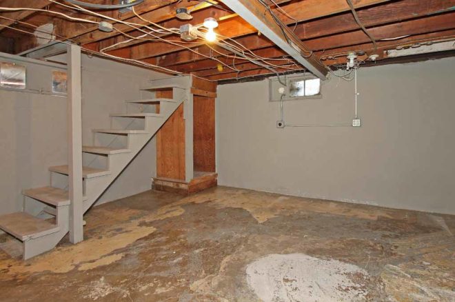 Partial basement