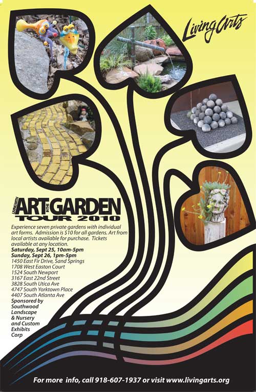 Living Arts Garden Tour 2010 poster