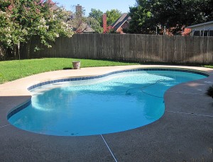 In-ground gunite sport pool with newer pool pump, cleaner, auto-chlorinator and safety cover