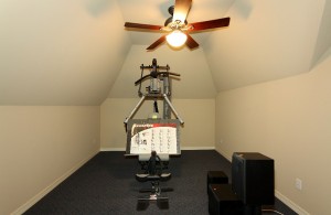seperate exercise room upstairs