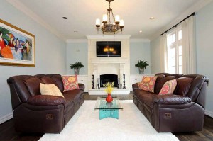 image of living room after staging