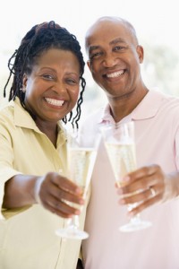 Toast champagne for new home buyers