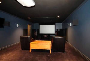 theater media room in Sunset Terrace