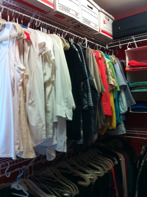 image of closet after organization