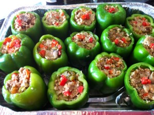 vegetarian Peppers Christmas Day