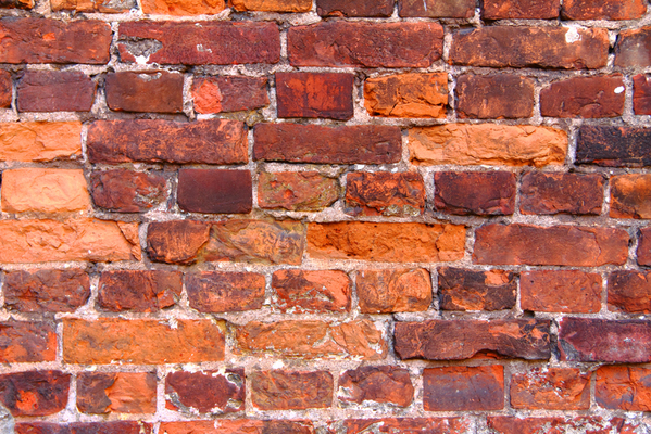 brick wall with structural problems
