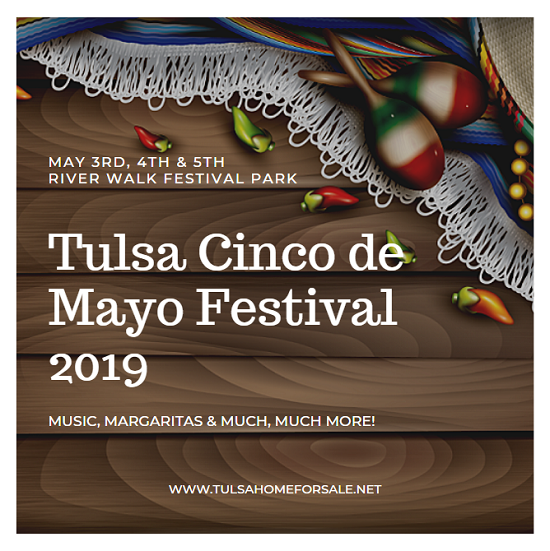The biggest celebration of Mexican culture in all of Oklahoma is the Tulsa Cinco de Mayo Festival 2019 at River Walk Festival Park on May 3rd, 4th & 5th.