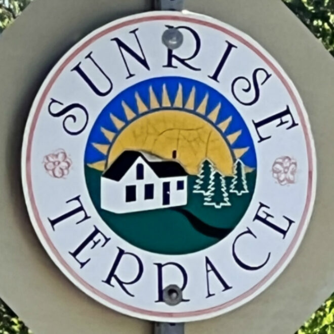 Sunrise Terrace Neighborhood Sign