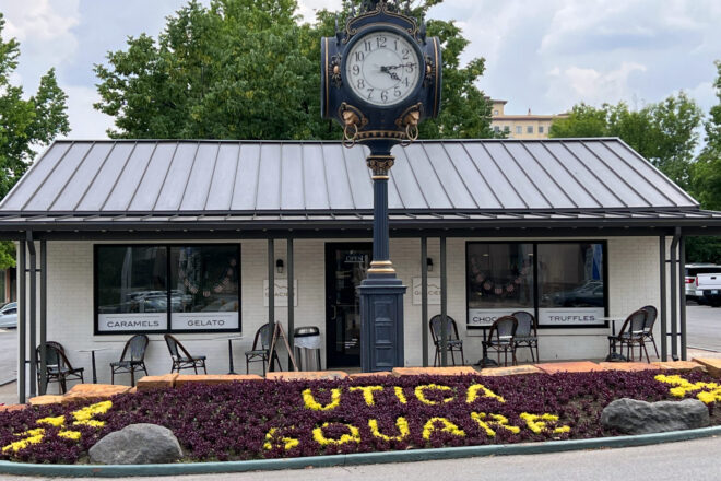 Utica Square near Swan Lake