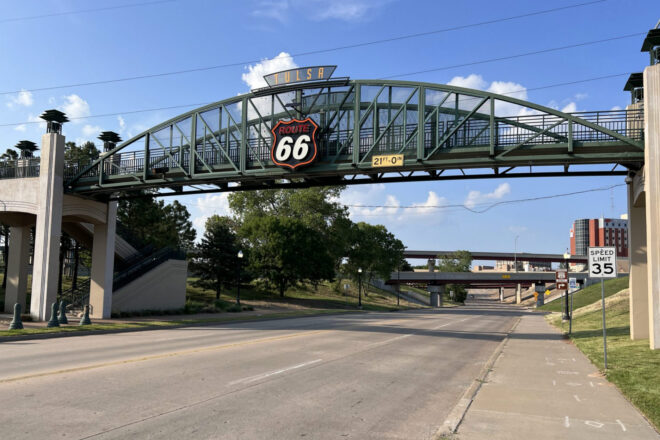 Route 66 Cyrus Avery Memorial Bridge Tulsa OK