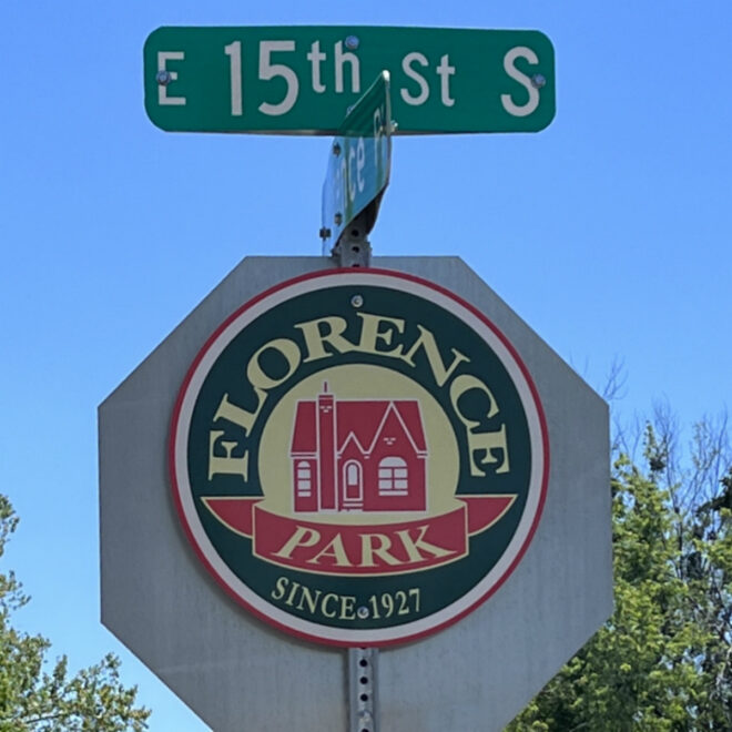 Florence Park Neighborhood Sign Tulsa OK